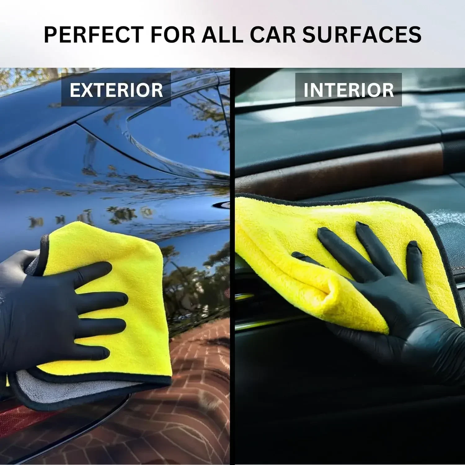 Microfiber Car Drying Towel Super Absorbent - 1/10pcs 자동차 세척용 마이크로 화이버 타월