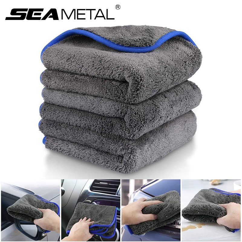 Microfiber Car Drying Towel Super Absorbent - SEAMETAL 1200GSM 마이크로 화이버 세차 타월