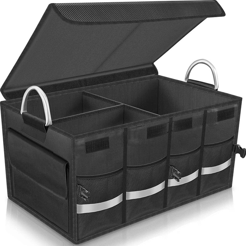 Car Trunk Organizer Foldable Storage Box - 자동차 트렁크 정리함 - 옥스포드 천