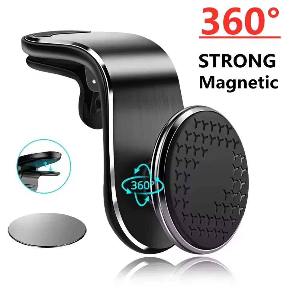 Magnetic Phone Holder For Car Vent - 자석식 차량용 휴대폰 거치대, 에어벤트 부착형,