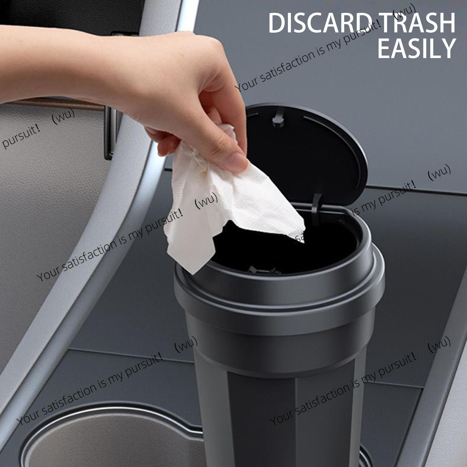 Waterproof Car Trash Can With Lid - ZOCI-다목적 자동차 쓰레기통 컵 홀더 뚜껑이
