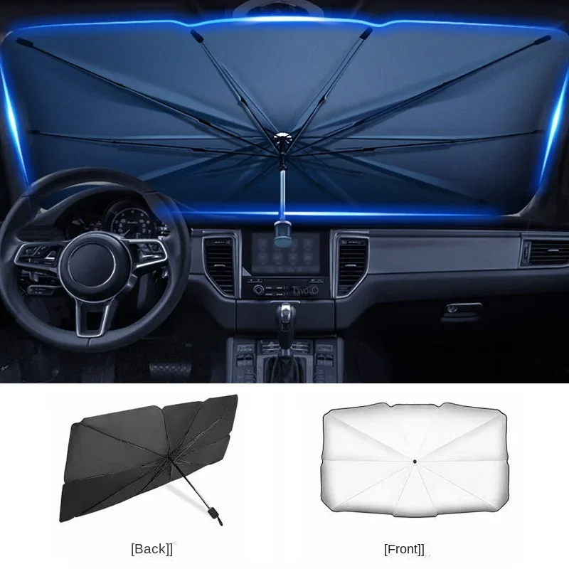 다용도로 사용할 수 있는 휴대용 접이식 차량용 햇빛 가 - Car Sunshade Windshield Umbrella Foldable 리뷰 및 가격