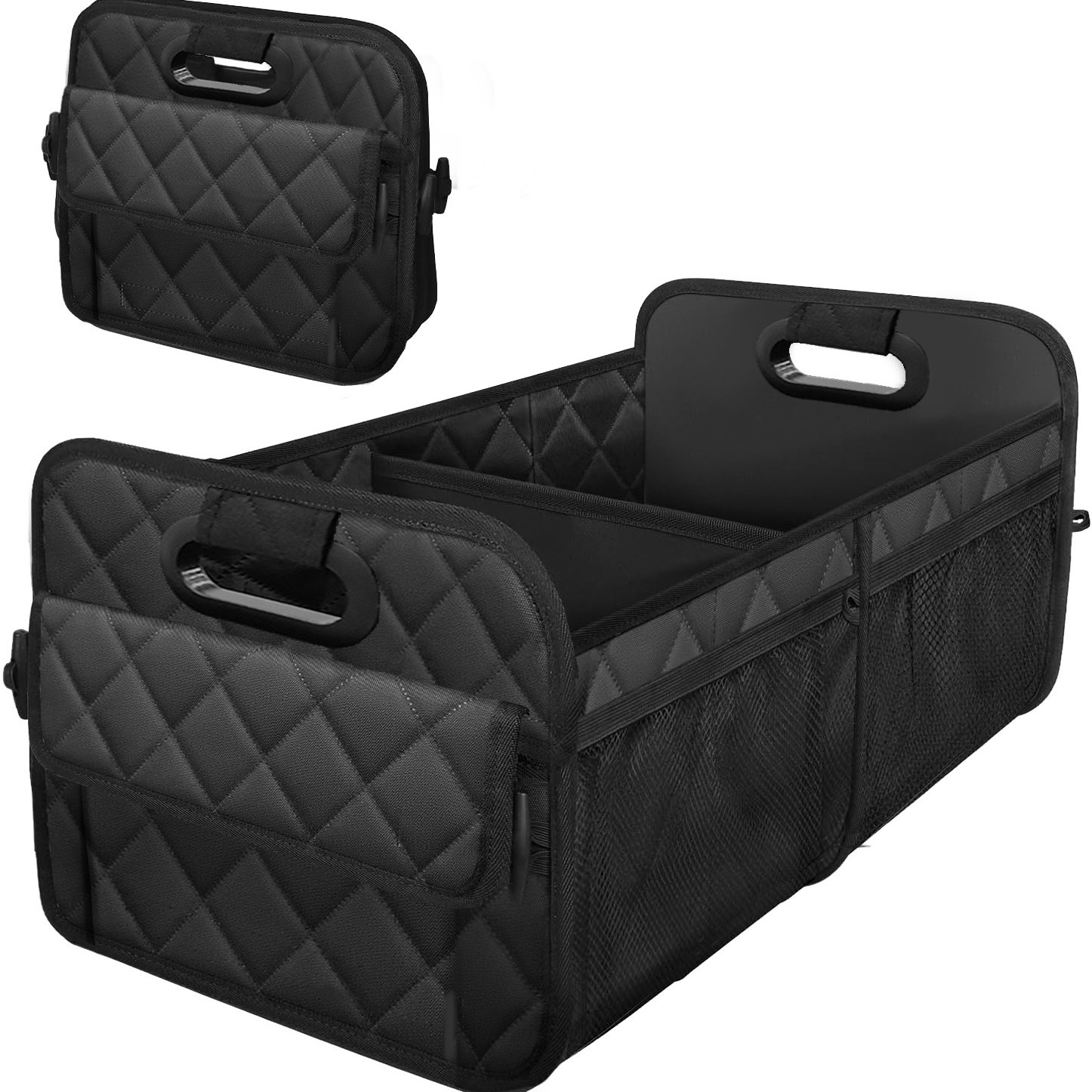 SUV용 자동차 트렁크 정리함, 6포켓 자동차 정리함  - Car Trunk Organizer Foldable Storage Box 리뷰 및 가격