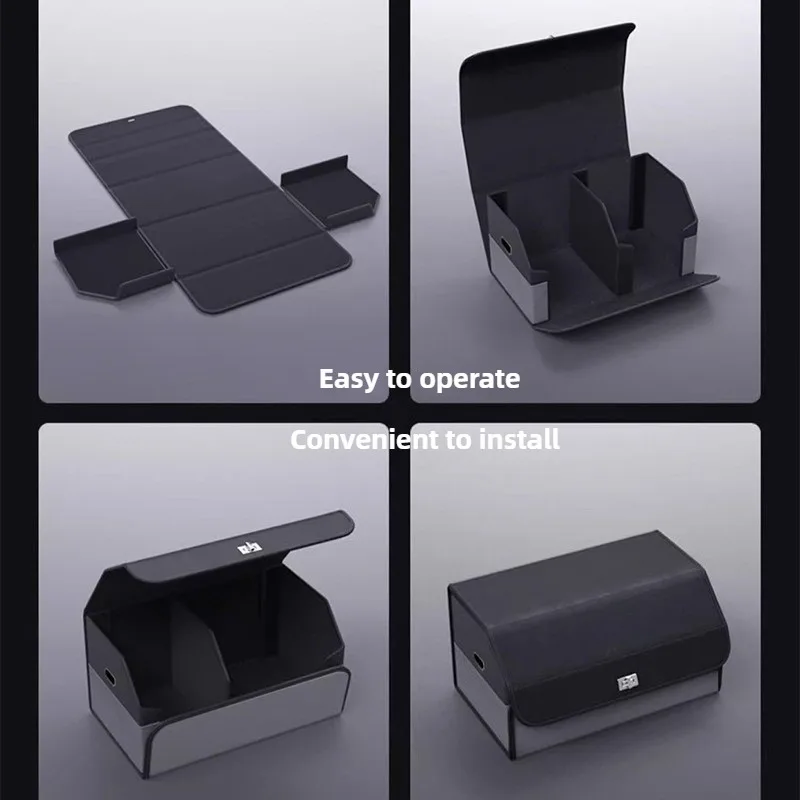 고급스러운 디자인의 스웨이드 소재 차량 트렁크 수납함, - Car Trunk Organizer Foldable Storage Box 리뷰 및 가격