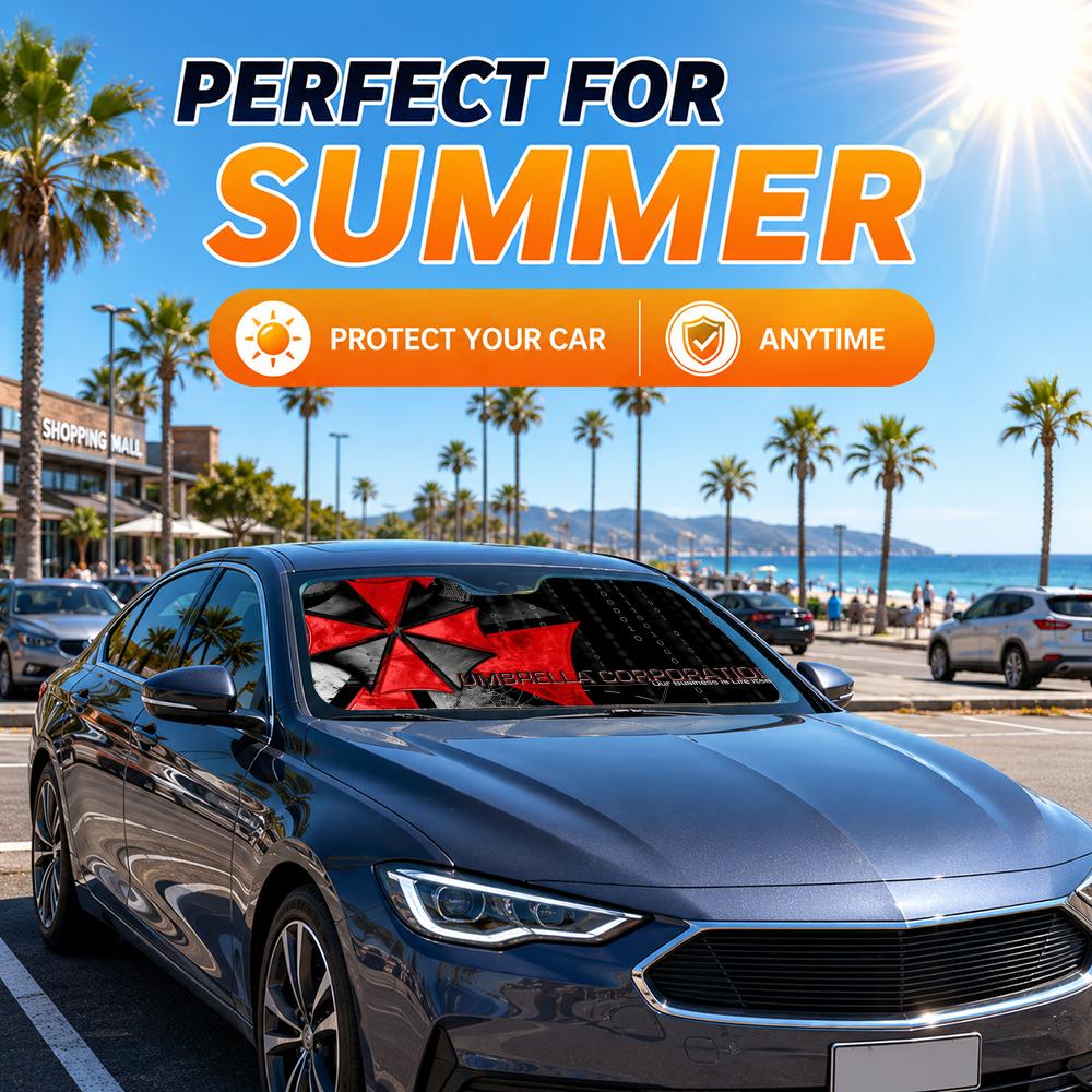 공포 영화 우산형 햇빛 가리개 자동차 앞유리 차양막 앞 - Car Sunshade Windshield Umbrella Foldable 리뷰 및 가격