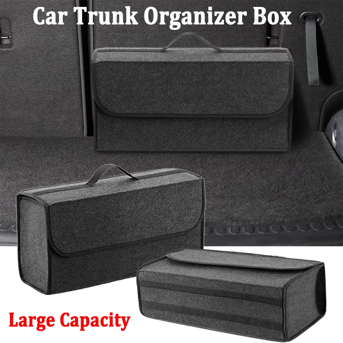 자동차 트렁크 주최자 보관 정리 컨테이너 가방 휴대용  - Car Trunk Organizer Foldable Storage Box 리뷰 및 가격