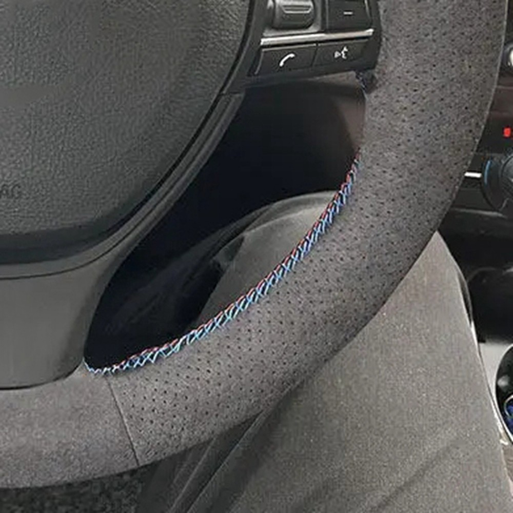 BMW F10 F11 2009-2017 F12 F13  - Car Steering Wheel Cover Anti Slip Breathable 리뷰 및 가격