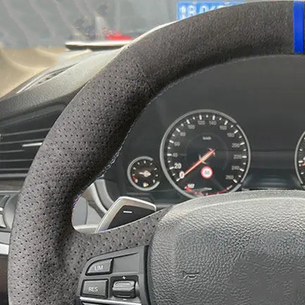 BMW F10 F11 2009-2017 F12 F13  - Car Steering Wheel Cover Anti Slip Breathable 리뷰 및 가격