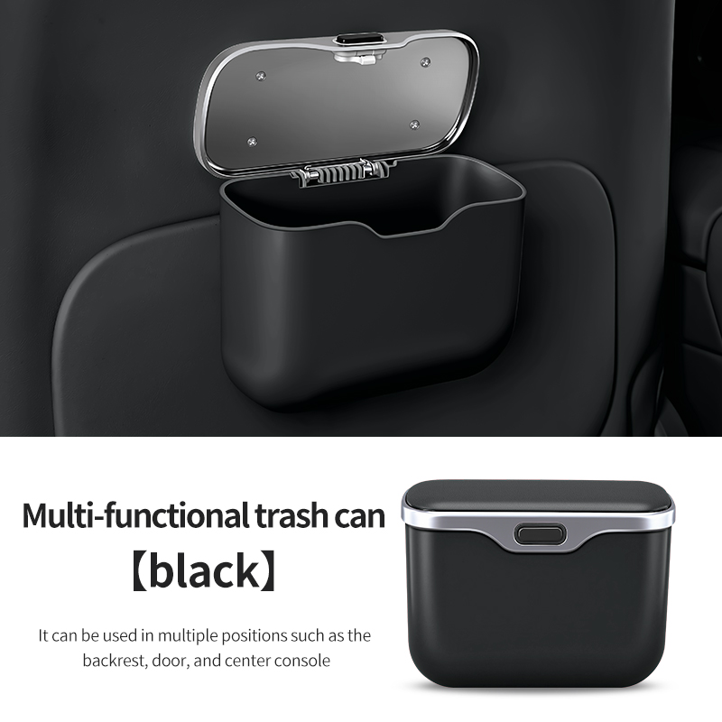 창의적인 뚜껑이 있는 차량용 쓰레기통, 방수 걸이형 수 - Waterproof Car Trash Can With Lid 리뷰 및 가격