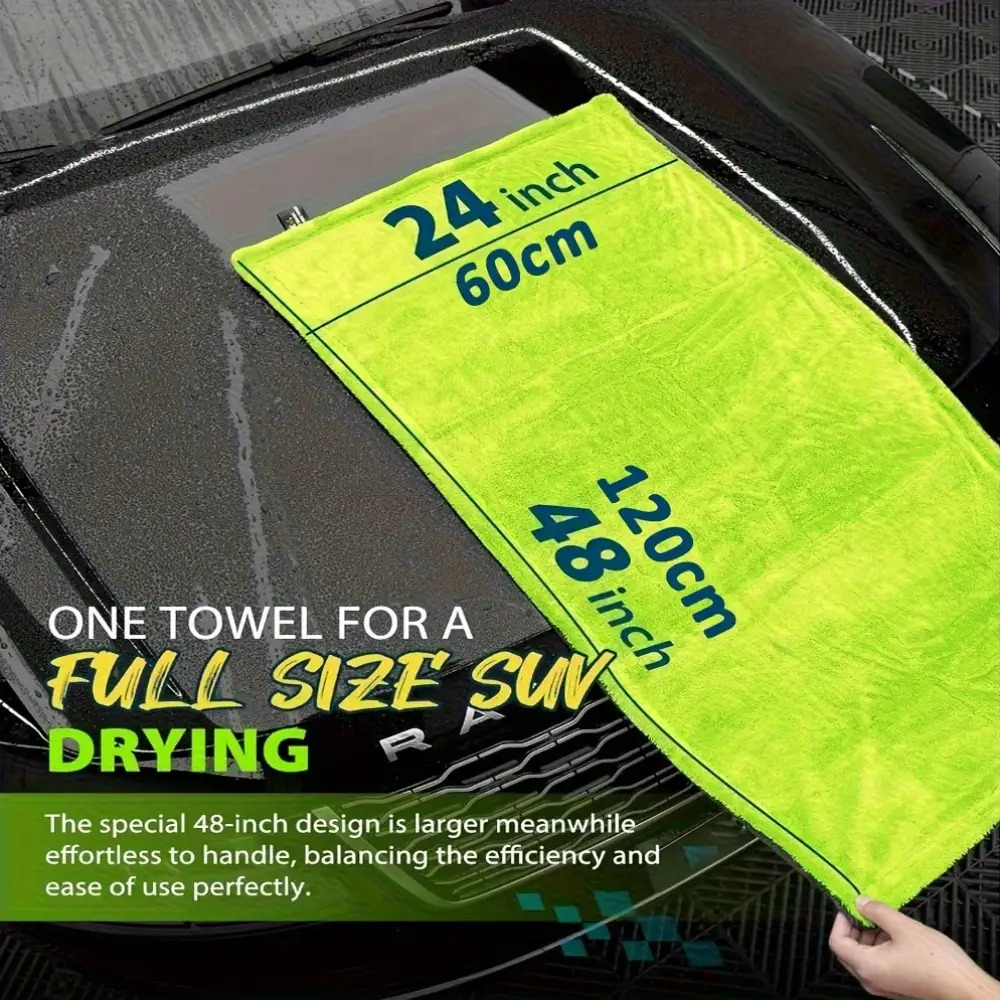 1400GSM 헤비 듀티 SUV 트럭 건조 타월 초대형 - Microfiber Car Drying Towel Super Absorbent 리뷰 및 가격